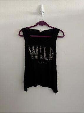 Wild & Free Black Tank Top Size Small